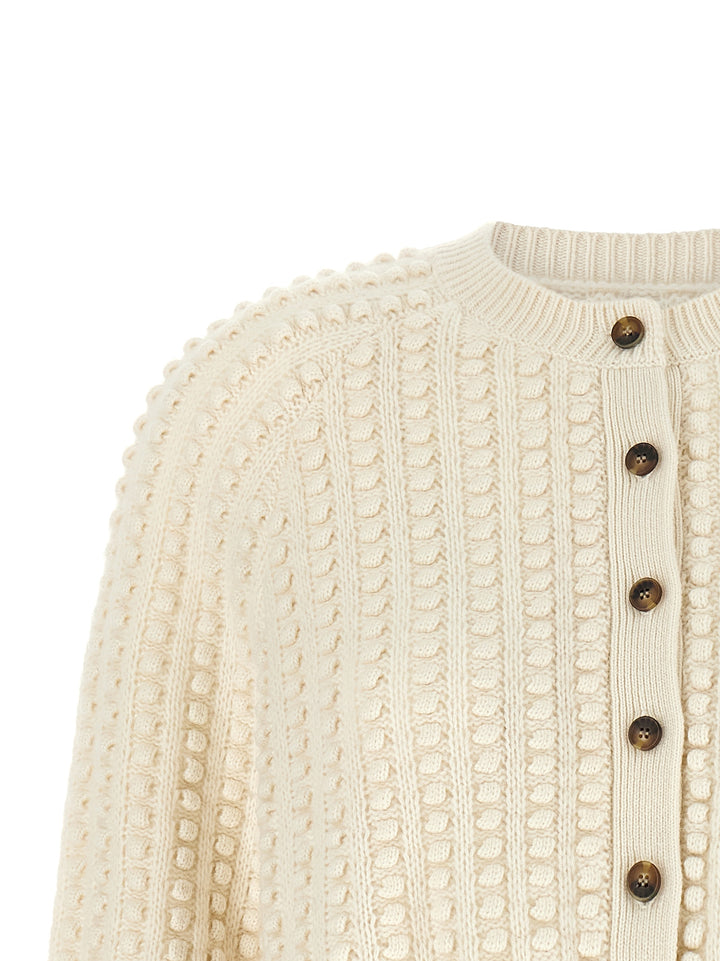 Loulou De Saison Edie Sweaters and Cardigans - White | d6d6f3694ca7e3eca33f117b0f1c738bac30ee86