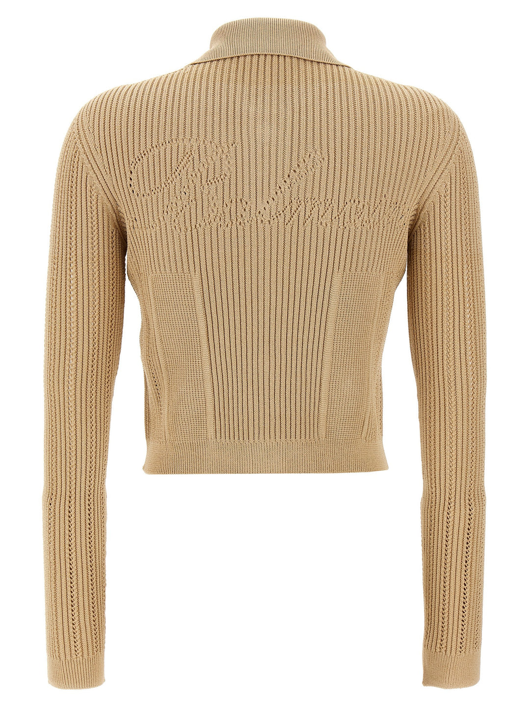 Ribbed Cardigan Sweater, Cardigans Beige