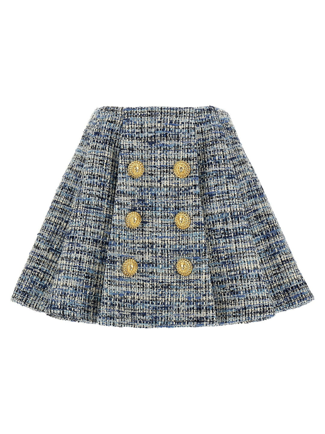 Tweed Skirt Skirts Blue