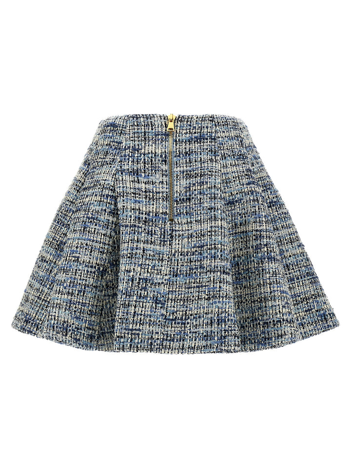 Tweed Skirt Skirts Blue