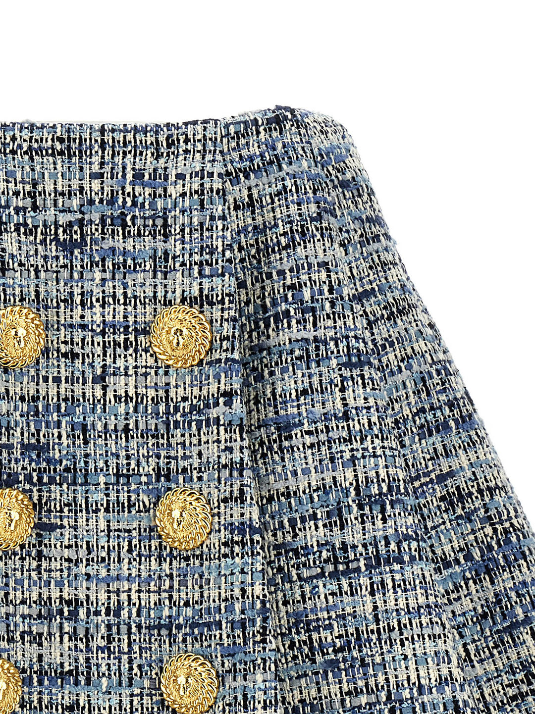 Tweed Skirt Skirts Blue