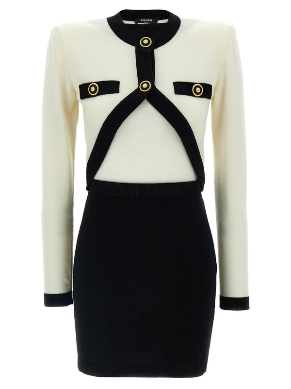 Filo Leone Catena Dresses White/Black