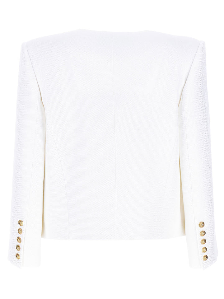 Balmain Blazer Spencer BlazerS - White | b9153275c75df14154053697482ba383e8062194