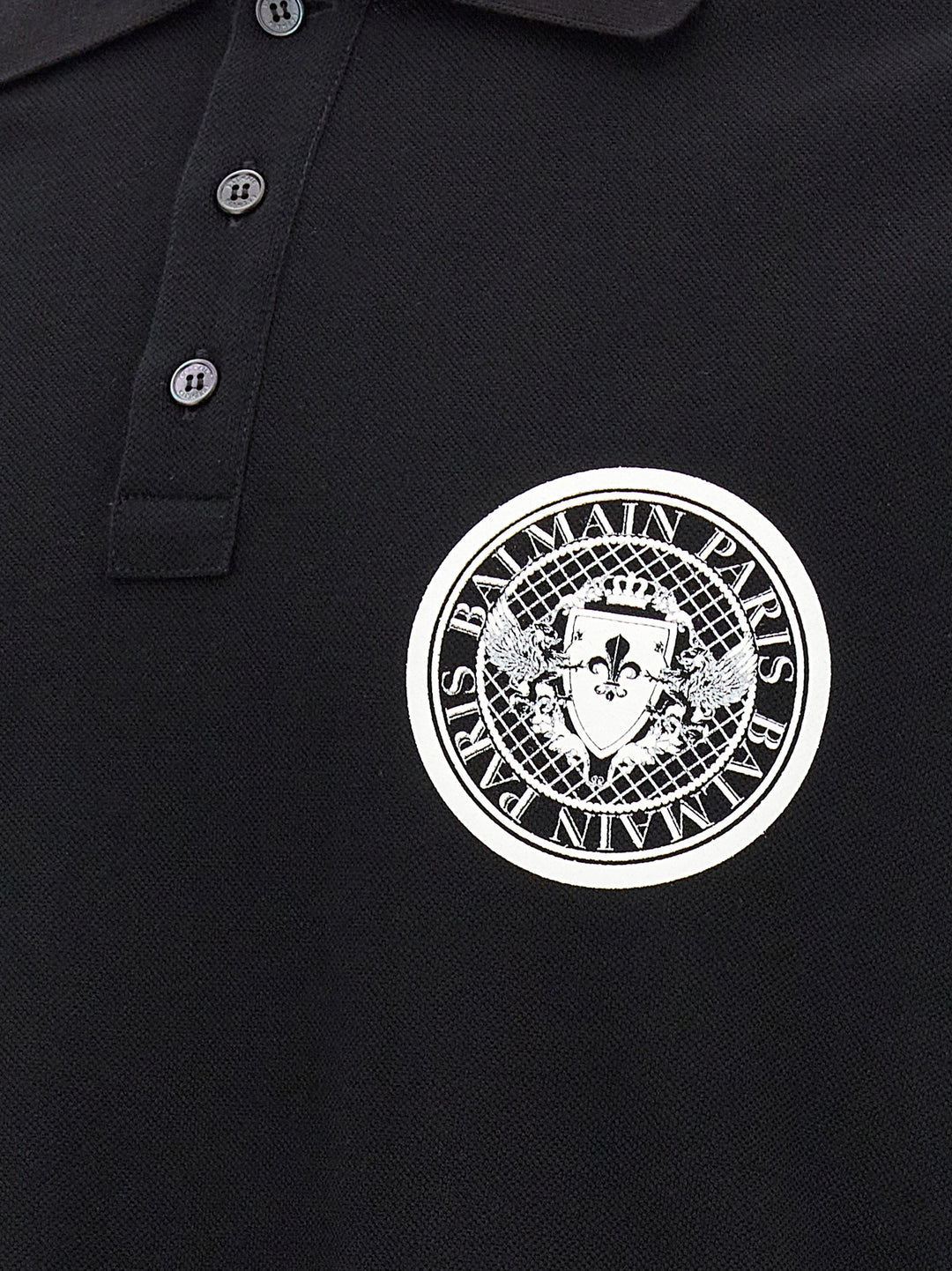 Balmain Coin Polo - White/Black | af581a171bceb79ab2bee6879e625701135a0f5c