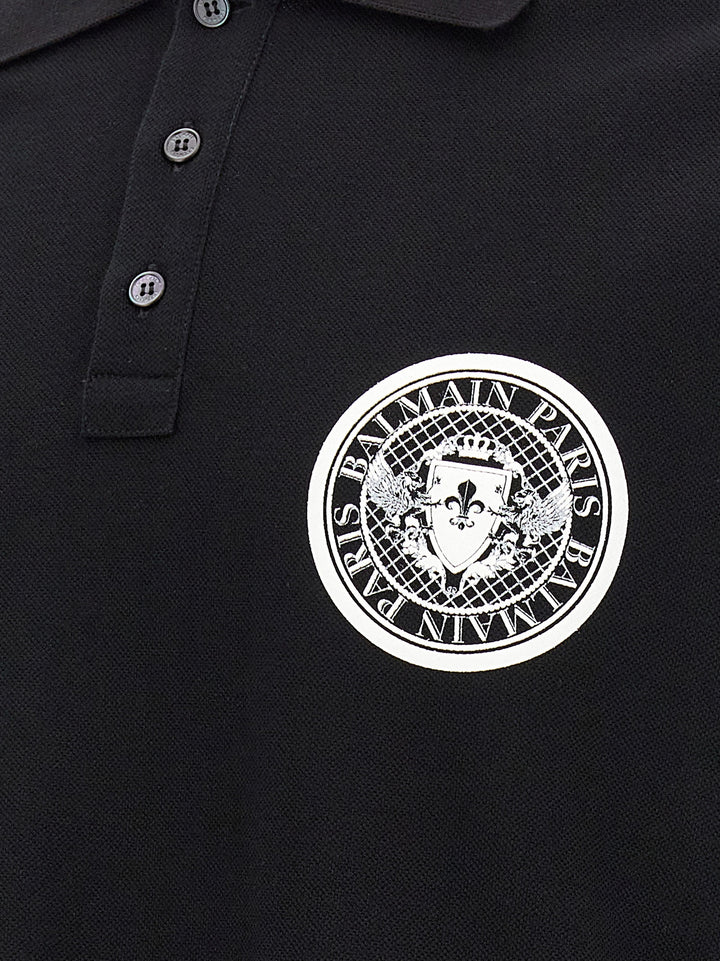 Balmain Coin Polo - White/Black | af581a171bceb79ab2bee6879e625701135a0f5c