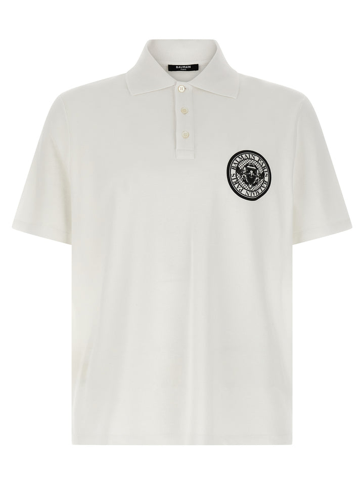 Balmain Coin Polo - White/Black | b8ee034194c11ef5e50319b63b49f0809955b6d3