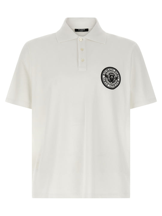Coin Polo White/Black