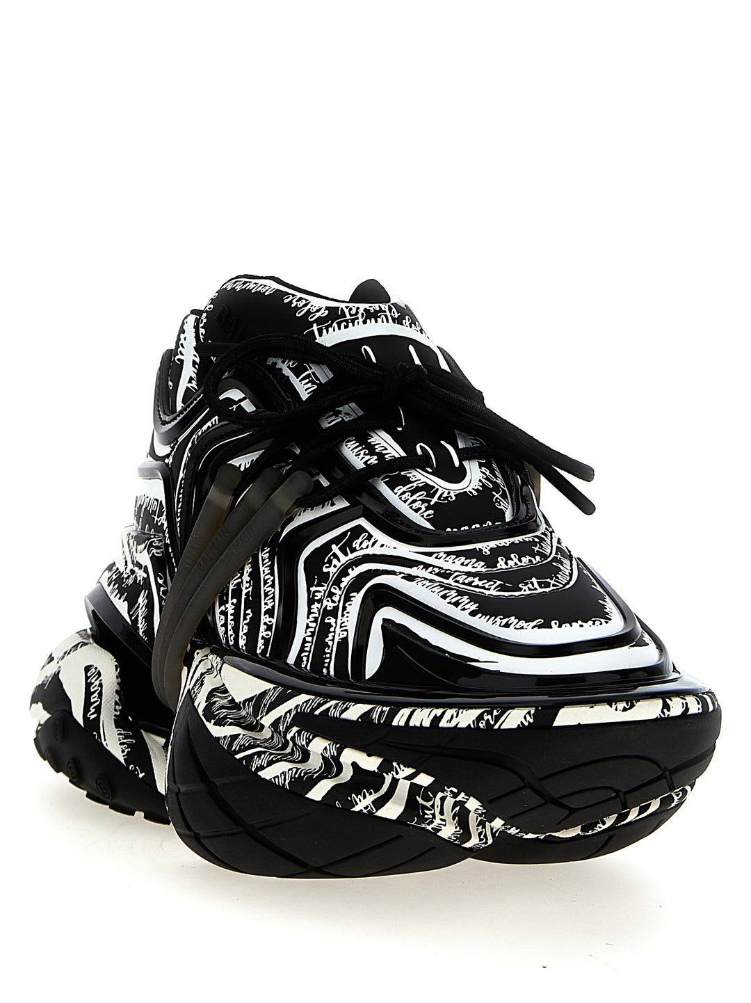 Balmain Unicorn Sneakers - White/Black | e99283432f019e6f3410eb540919d9de6ef5ddc7