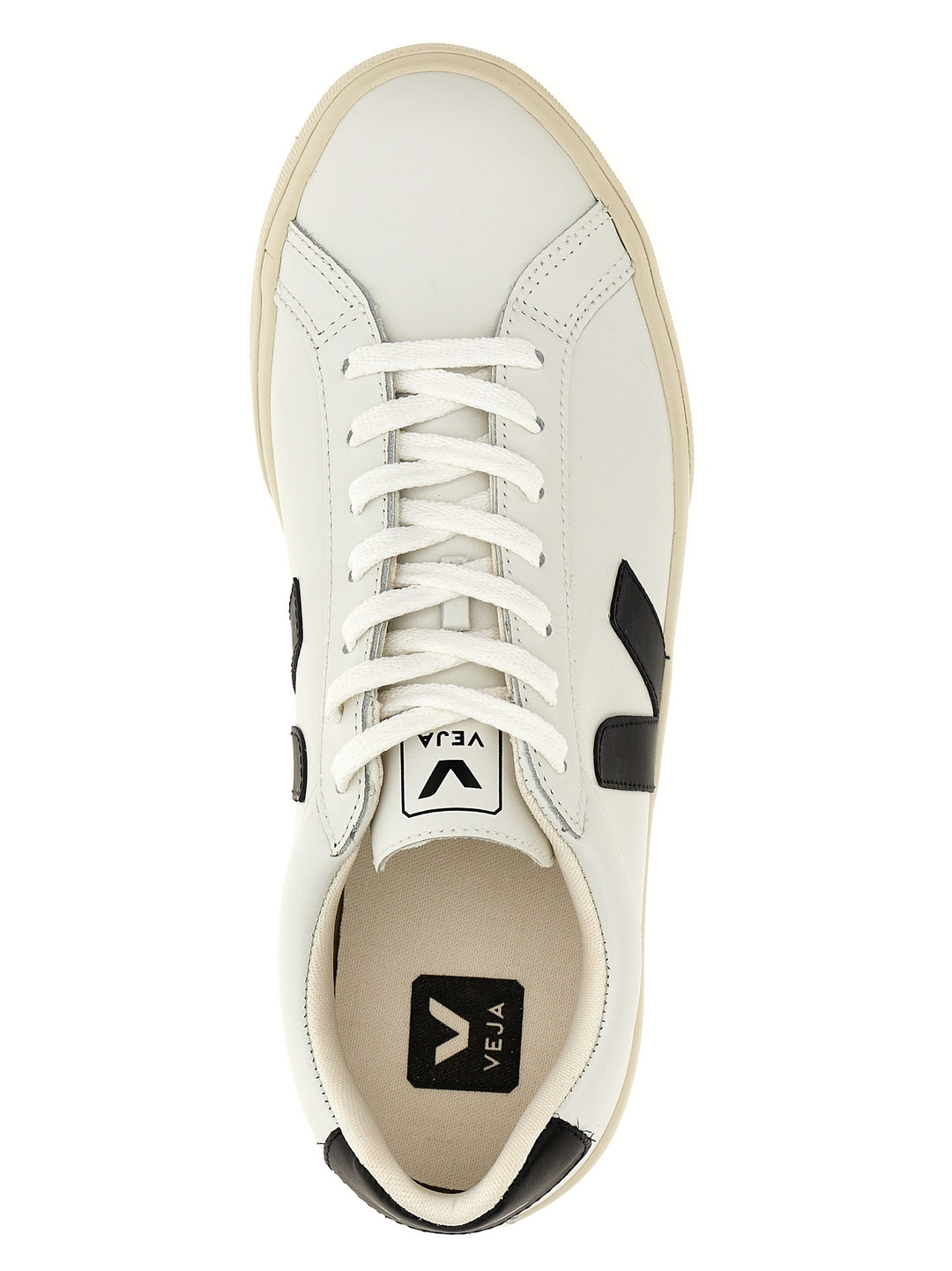 Veja Esplar Logo Sneakers - White/Black | 969f0b3249b53e3bdbca3709f7d70ef20ec646b6