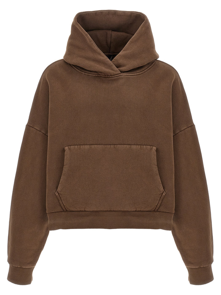 Entire Studios Cropped Hoodie Sweatshirt - Brown | 4b6eb3c459d516d00004ad0be8b9fda37539c09d