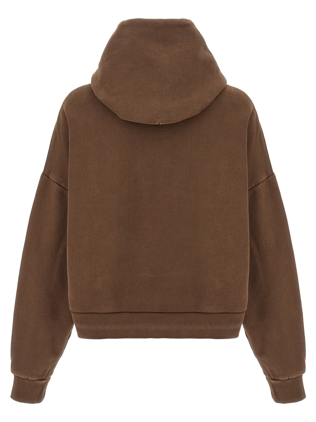 Entire Studios Cropped Hoodie Sweatshirt - Brown | 68e8e07c7ad0418fcdccb6f2d766f42a1f2095d3