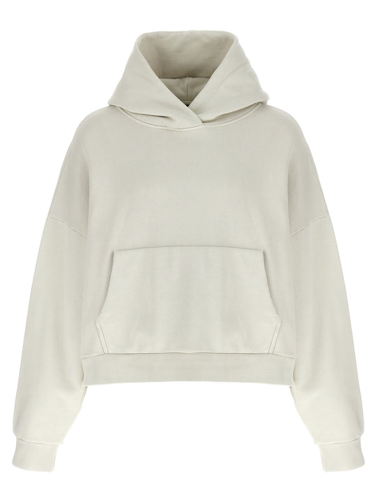 Cotton Hoodie Sweatshirt Beige