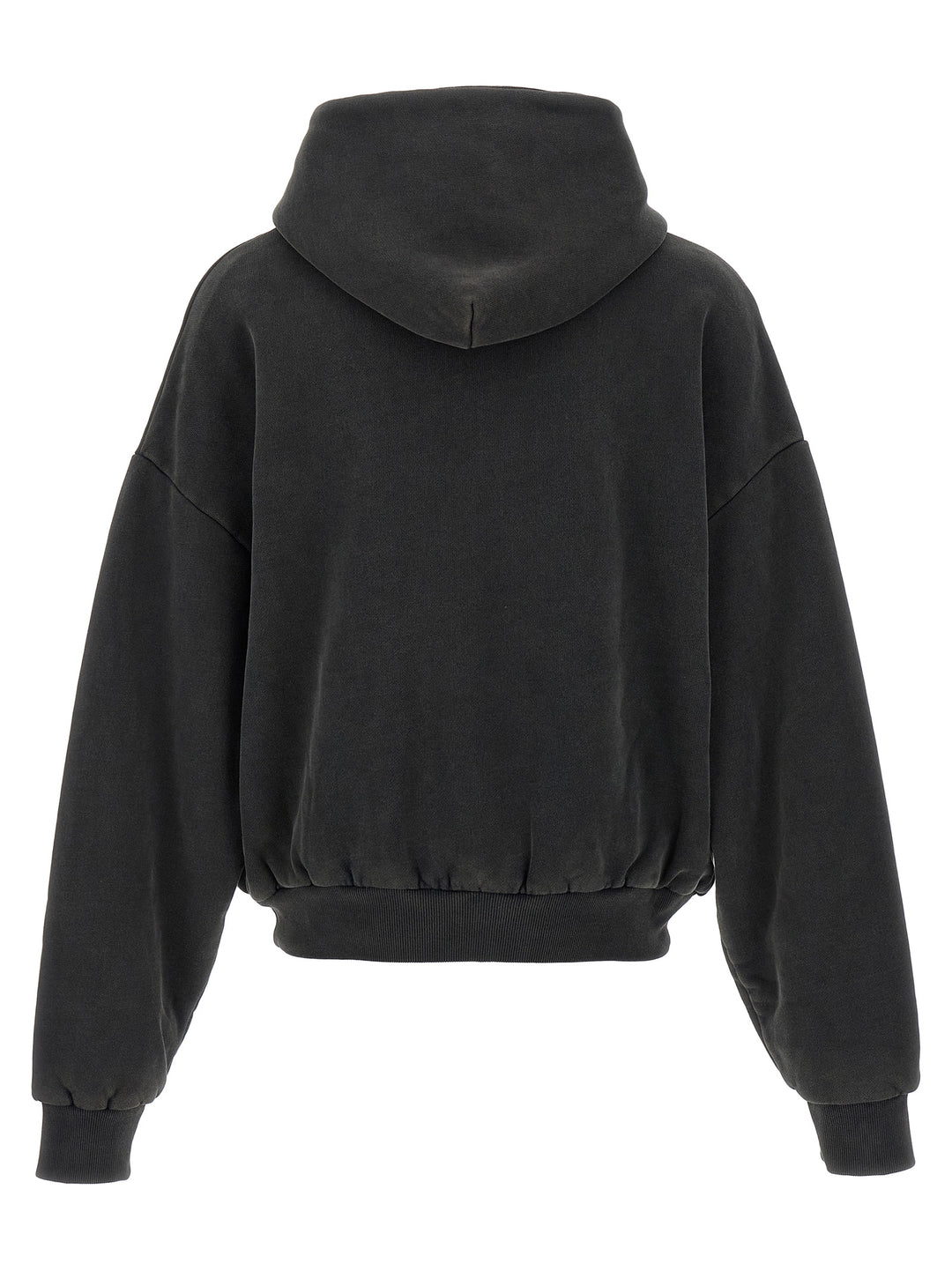 Entire Studios Thermarl Hood Washed Sweatshirt - Black | 67d9555303e96aca59615e3f0fa8a765207580a6