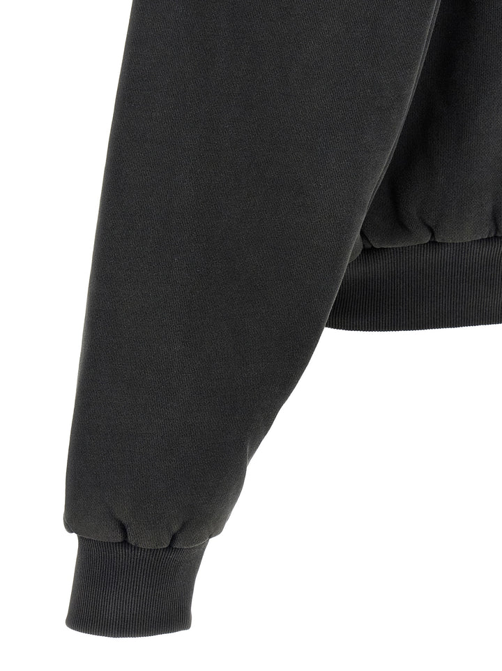 Entire Studios Thermarl Hood Washed Sweatshirt - Black | 63db41ad70caa6bc2612cf66c6d47ee822f54eac