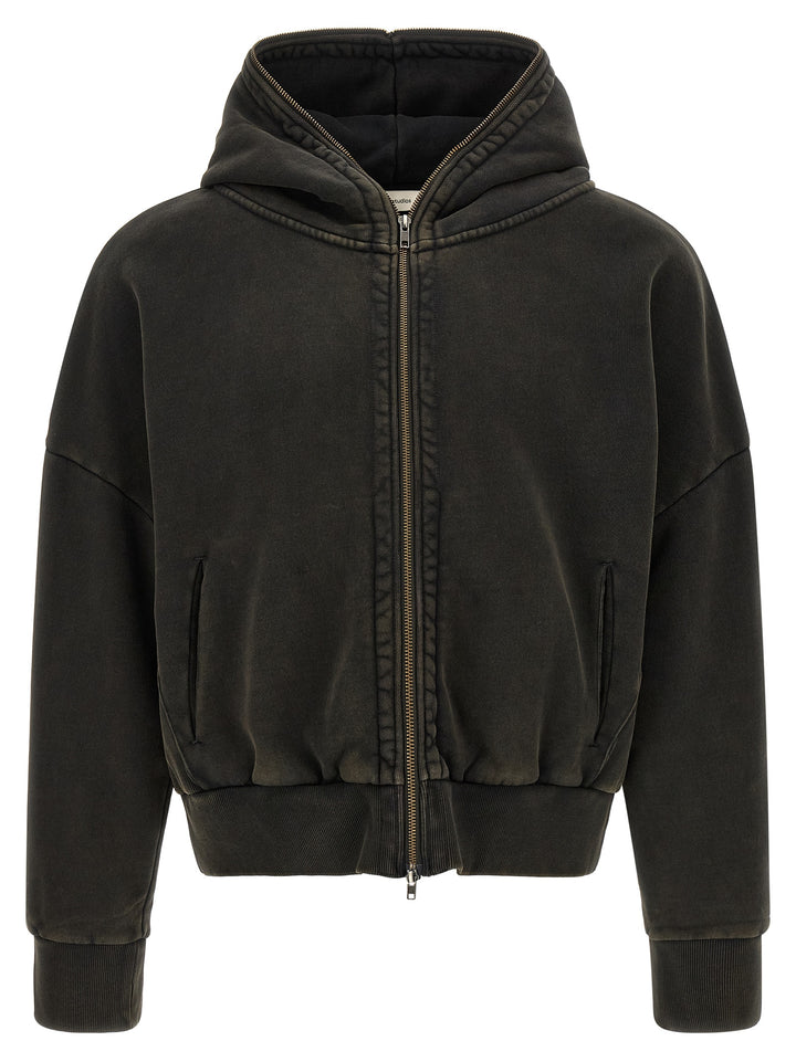 Entire Studios Zip And Hoodie Sweatshirt - Black | f35615bda5327e492aebdffd674d4a6443ebedad