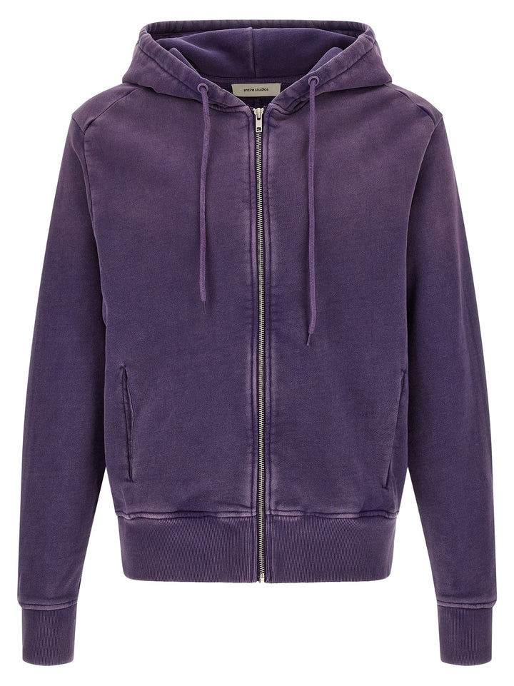 Entire Studios Zip And Hoodie Sweatshirt - Purple | 6d48cada42afe127c95fcd9a43b3eb2528468596