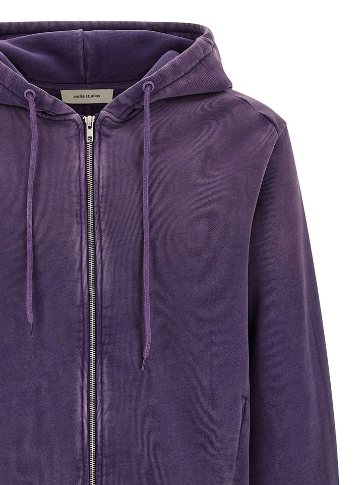 Entire Studios Zip And Hoodie Sweatshirt - Purple | 3dbc89859ca464e72974dc6d753d8965fa67e350