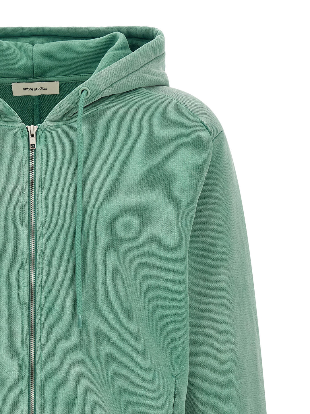 Entire Studios Zip And Hoodie Sweatshirt - Green | 41635233fa9bfade0039008b98c4eaaa845500d3