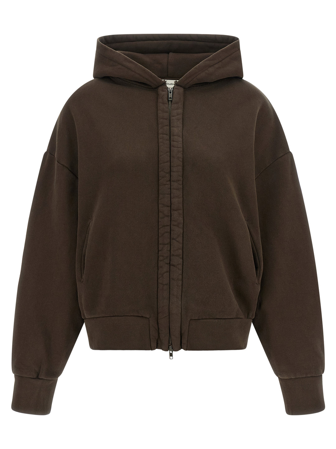 Entire Studios Zipped Hoodie Sweatshirt - Brown | f4bb0c091209d8c85f625228409d54ff61bc7812