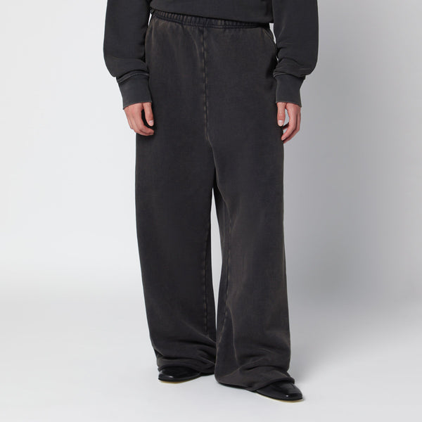 Full Sweatpant Jogging Trousers In Washed Black