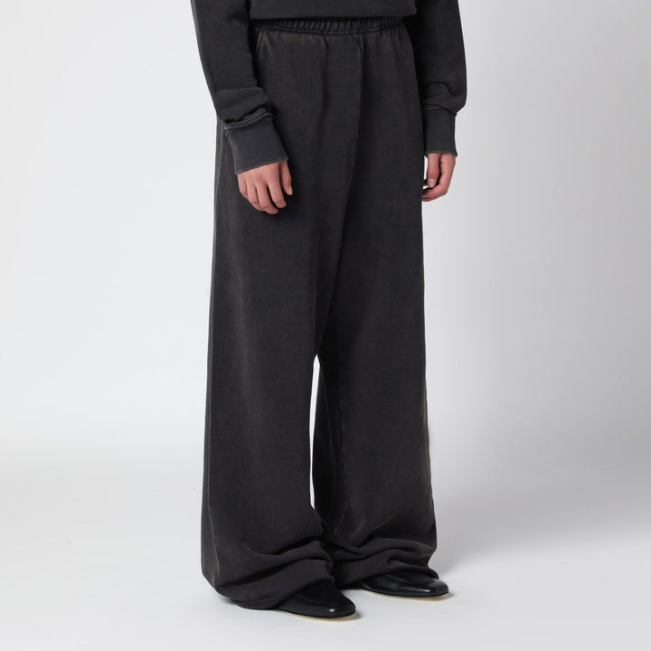 Entire Studios Full Sweatpant Jogging Trousers In Washed Black
