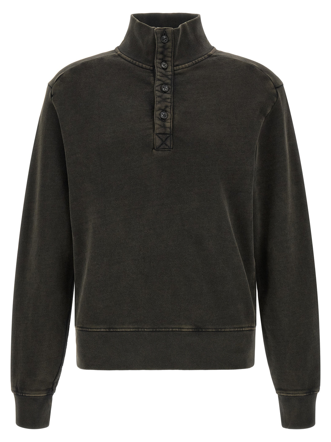 Entire Studios Buttoned Turtleneck Sweatshirt Sweaters and Cardigans - Black | a6e2f81fc59397644b07c23c58be3769a2bf6b4f
