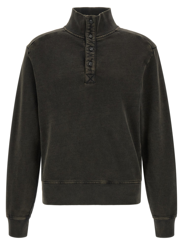 Entire Studios Buttoned Turtleneck Sweatshirt Sweaters and Cardigans - Black | a6e2f81fc59397644b07c23c58be3769a2bf6b4f