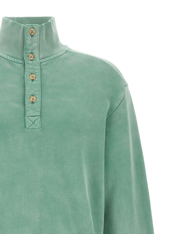 Entire Studios Buttoned Turtleneck Sweatshirt Sweaters and Cardigans - Green | c2a43f3684674078c6a0ed4f7c2e910aca9428d6