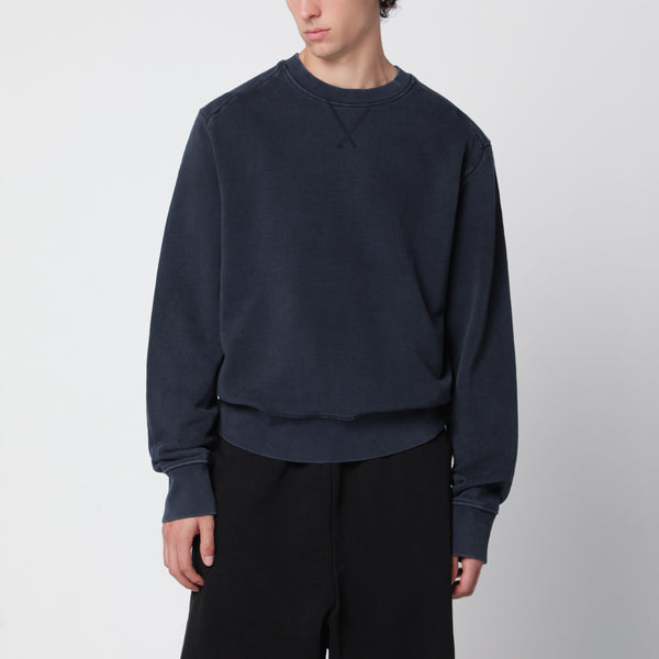 Pod Crew-Neck Sweatshirt In Washed Navy Blue