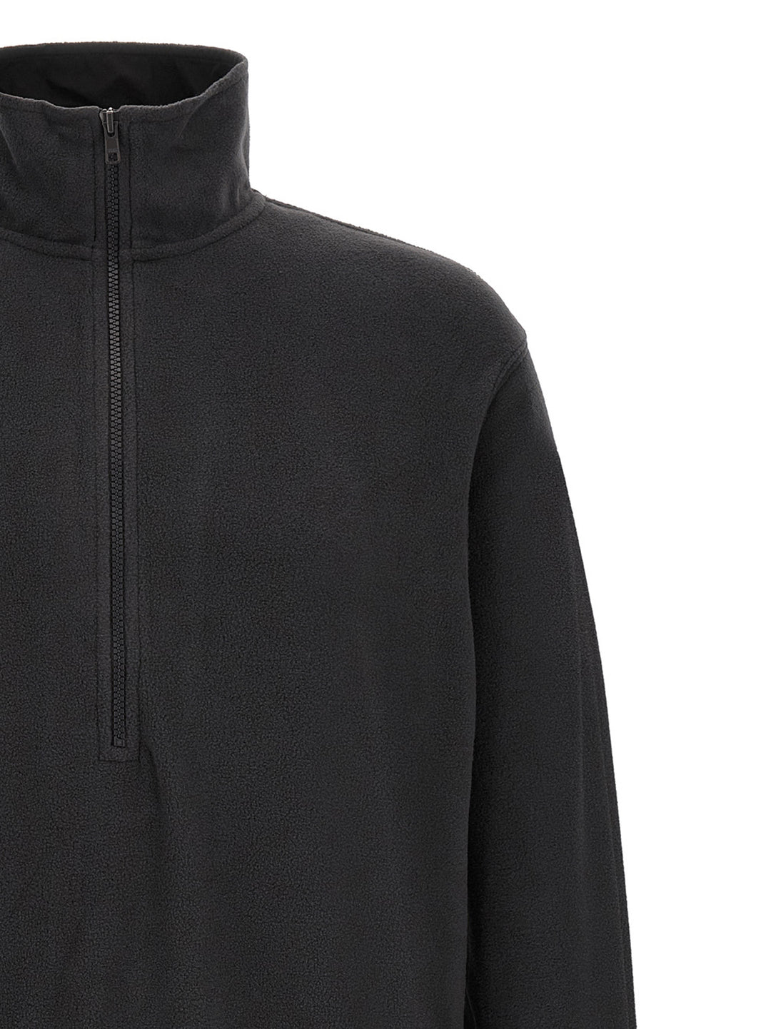 Entire Studios Shell Fleece Pullover Sweatshirt - Black | 47fe54ceea0f48704f7a17bdb0a5f0a94263b6c1