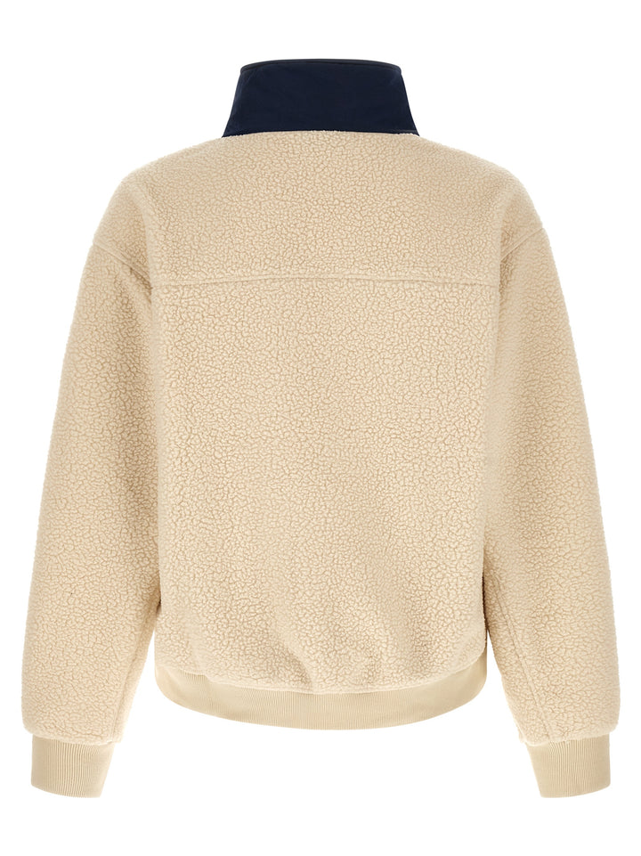 Entire Studios System Half Zip Fleece Sweatshirt - Beige | 06db5540a04c20320640edf52ff6c9d86105dd83