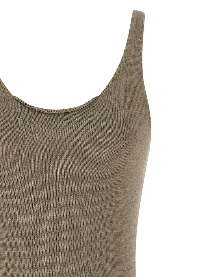 Entire Studios Raw Knit Dresses - Beige | 17634906b985206e38729048882d95011ab38a1d