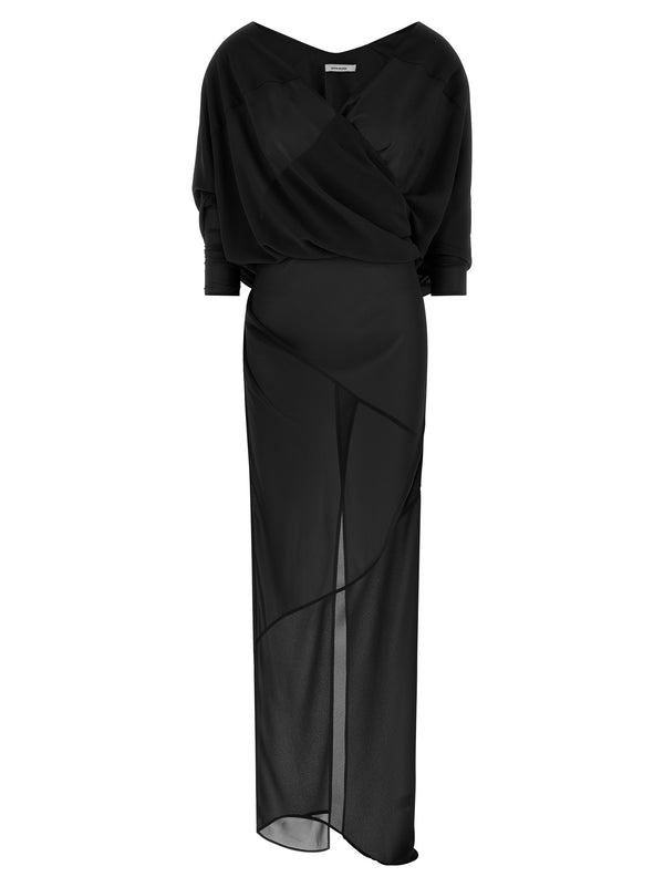 Asymmetrical Skirt Dress Dresses Black