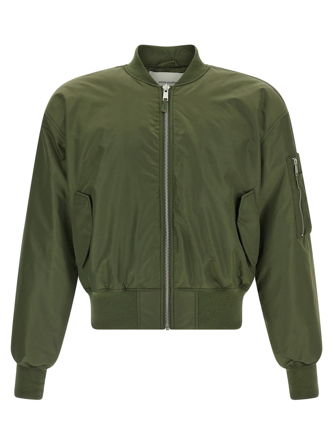 Entire Studios Nylon Bomber Jacket Puffer Jackets - Green | 37ea01204b27f572fea7cbe674b9d584a5466841