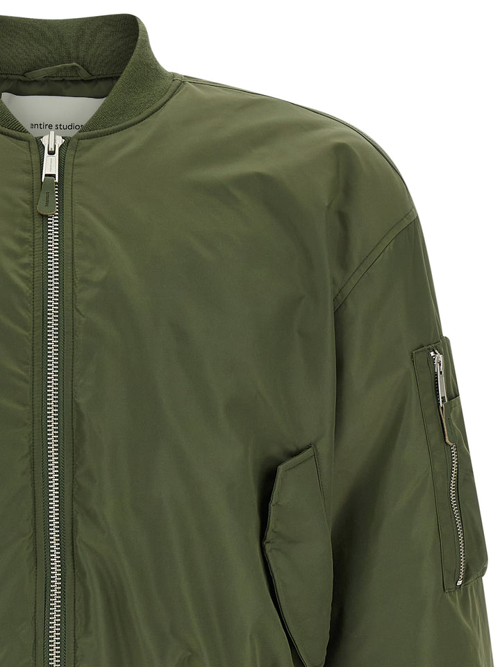 Entire Studios Nylon Bomber Jacket Puffer Jackets - Green | efedfeb9333c2f0ab1f53f1715396f4955f0929d