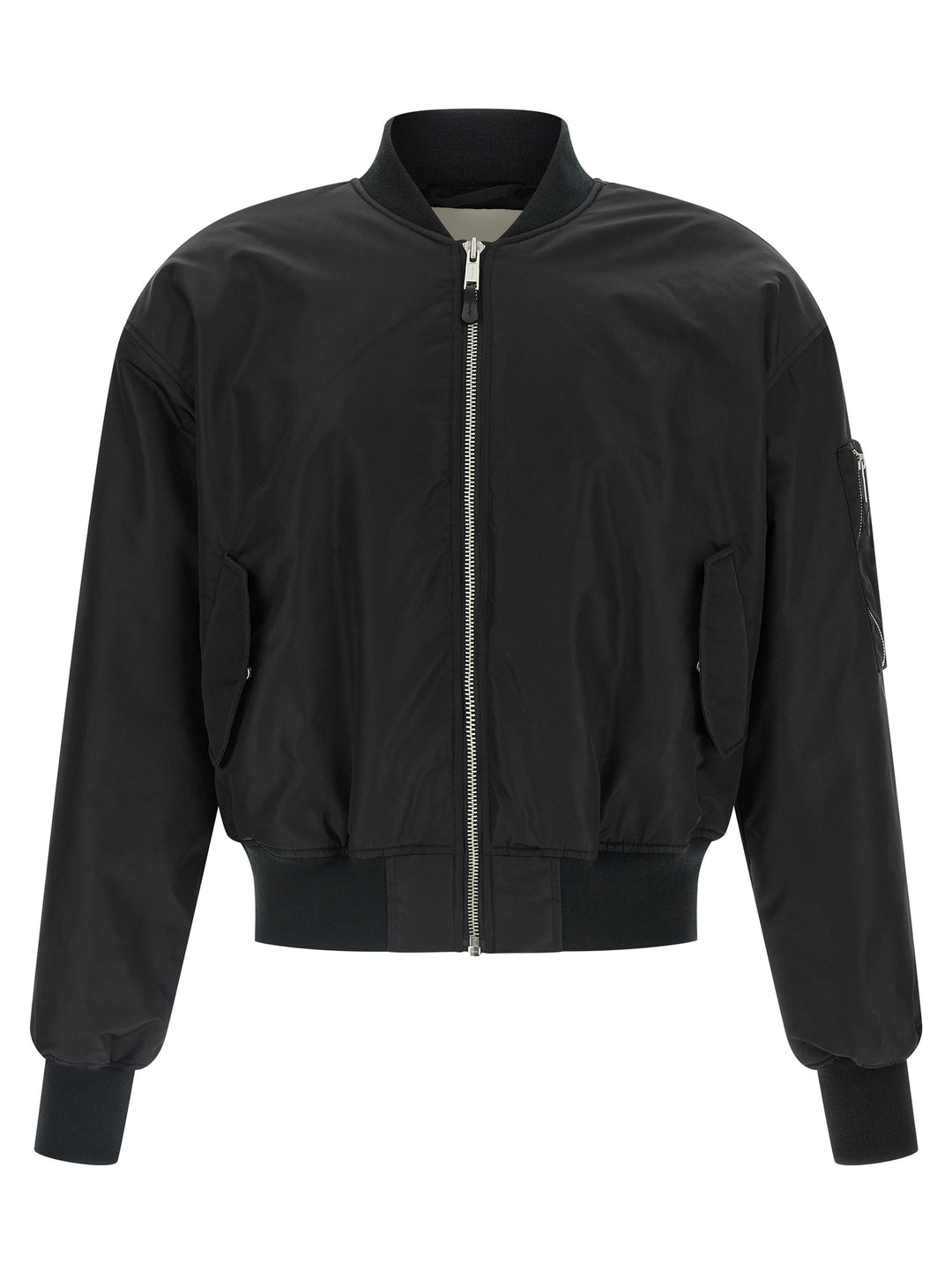 Entire Studios Nylon Bomber Jacket Puffer Jackets - Black | 41bc13a9ab6e5234acaab19be30a31e7e2dac867