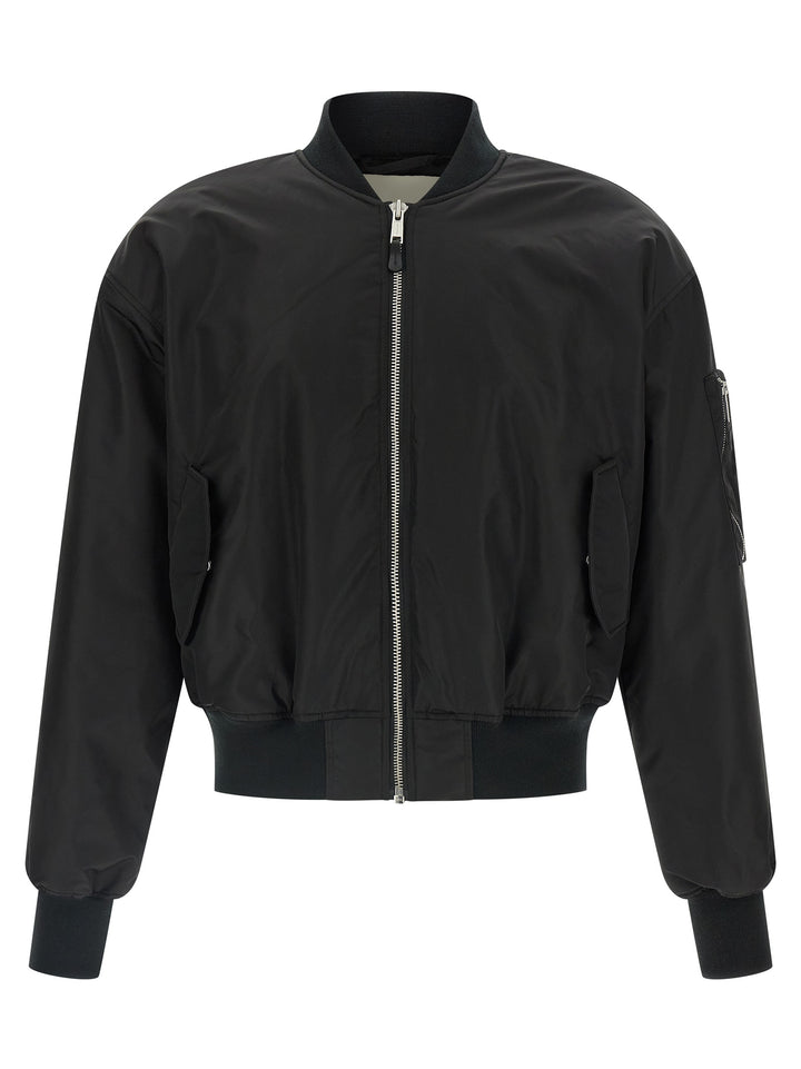 Entire Studios Nylon Bomber Jacket Puffer Jackets - Black | 41bc13a9ab6e5234acaab19be30a31e7e2dac867