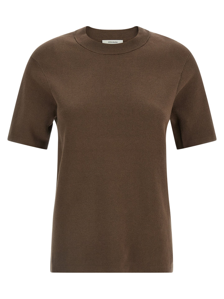 Entire Studios Mercerized Cotton T-shirt - Brown | f4c3c3b8fbc14201403f7722ff0a99fa8f3d593f