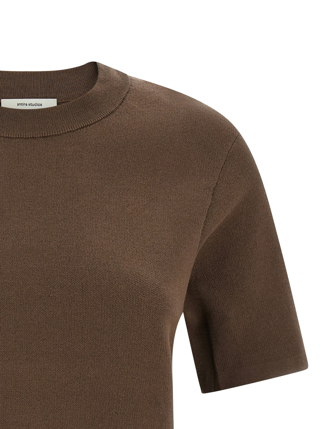 Entire Studios Mercerized Cotton T-shirt - Brown | 09cd4bc369bfeefeb2f38796760a7b72fcf76e68
