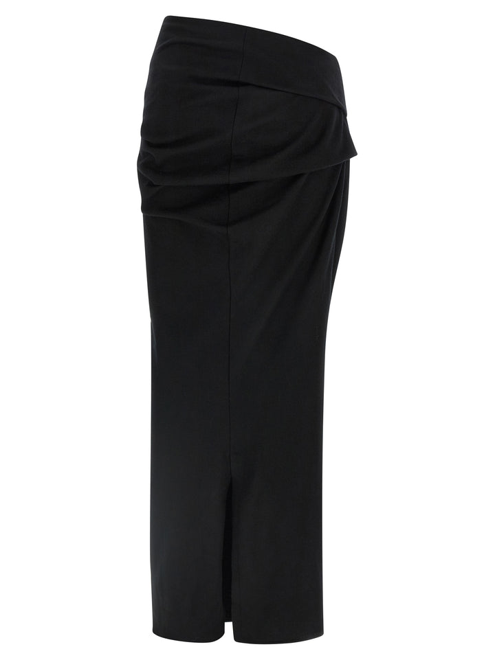 Entire Studios Stretch Wool Skirt Skirts - Black | f45723e3960c75cc22d3162415b4cd76d76db73d