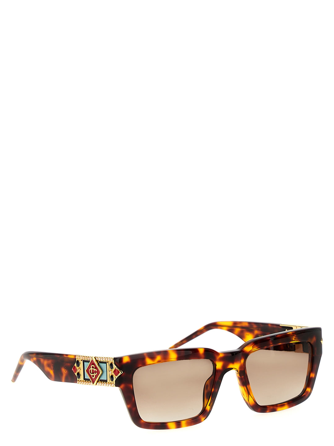 The Tortoiseshell Square Metope Sunglasses Brown