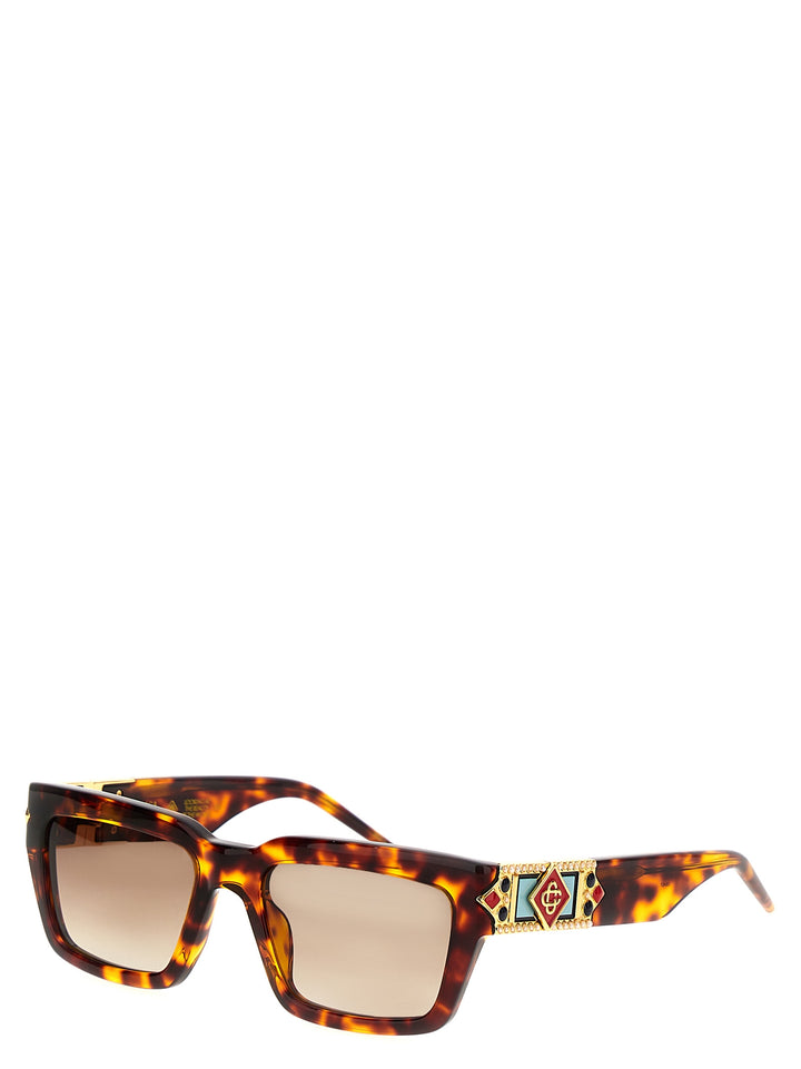 The Tortoiseshell Square Metope Sunglasses Brown