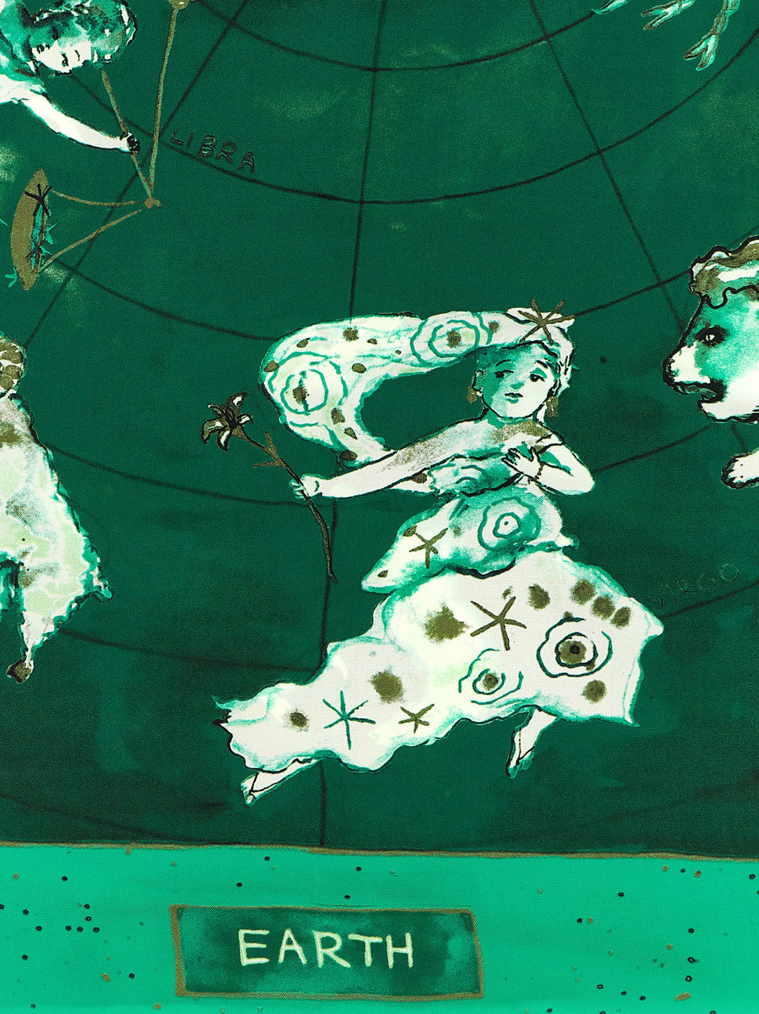 Diane Von Furstenberg Zodiac Flag Scarves and Foulards - Green | 9c2e064d19d029952f557af6b6220fa17e6e44d3