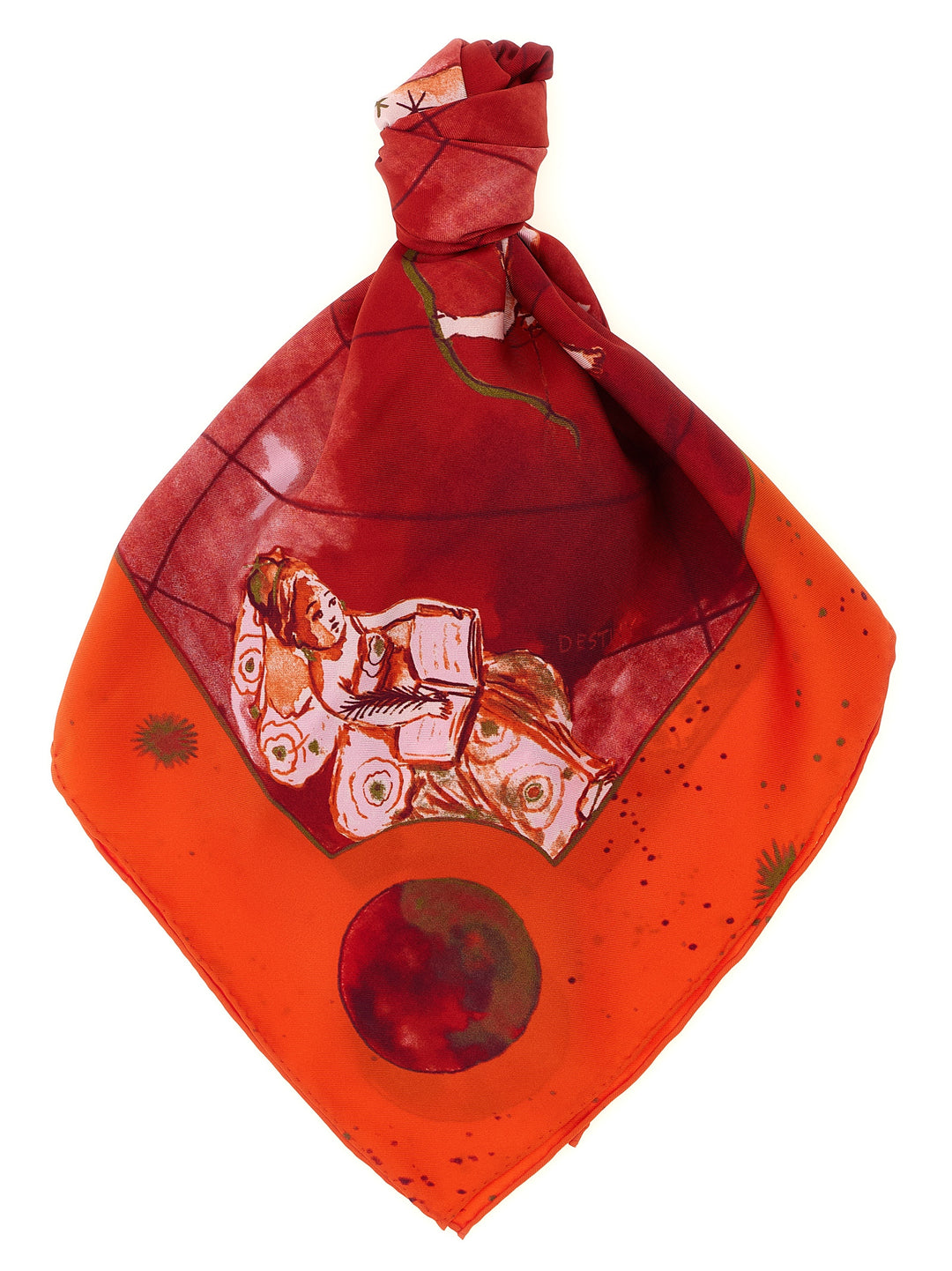 Diane Von Furstenberg Zodiac Flag Scarves and Foulards - Red | 4fb682c36f5749f060fe1413598befaca06a2056