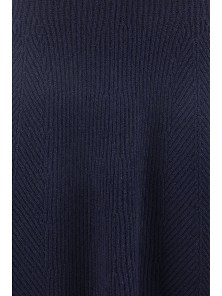 CASHMERE WOOL RIBBED SKIRT