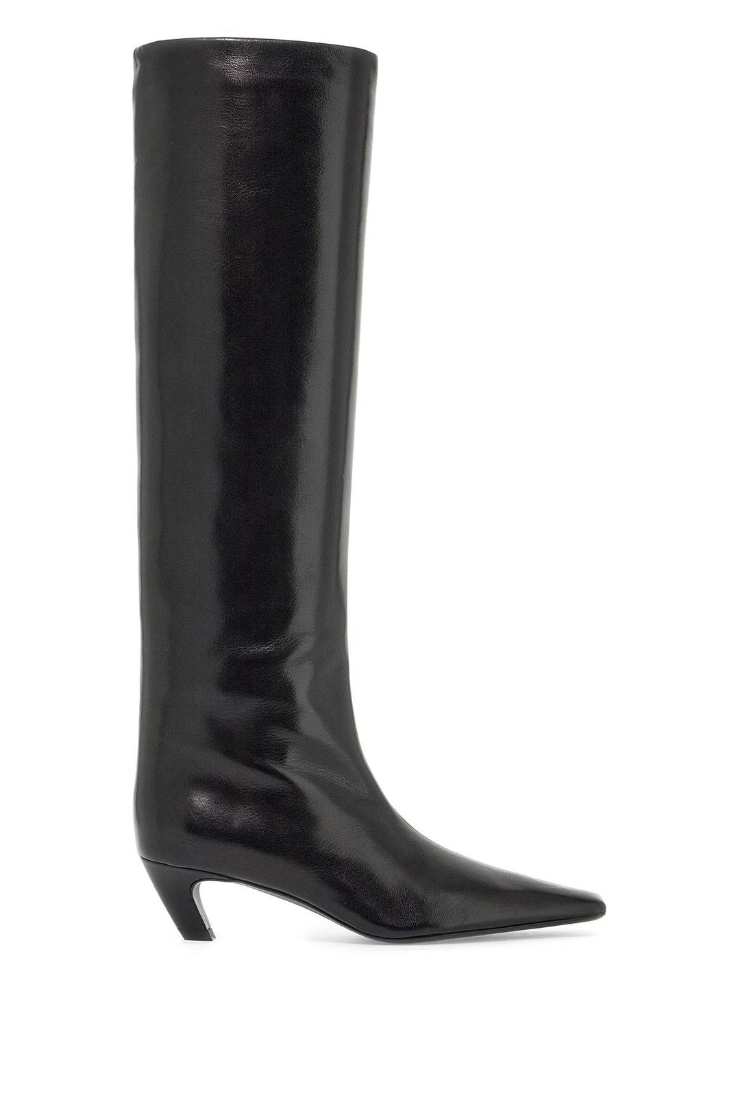 Davis Knee High Shiny Leather Boots