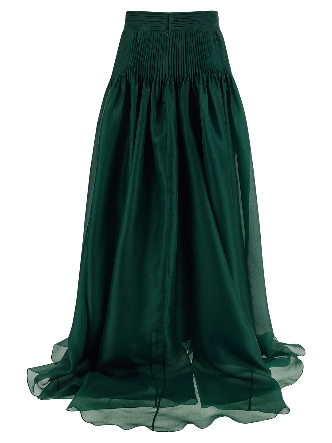 Carolina Herrera Pintucked Organza Skirts - Green | e09ed86d49e232e4d071fe6b3def7bbedde05195