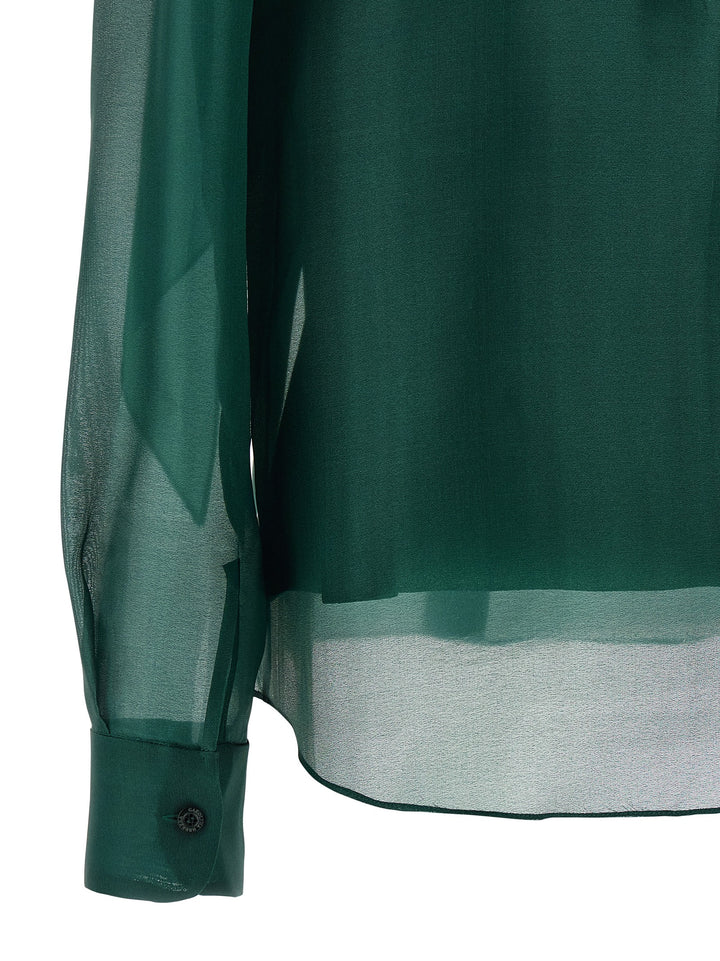 Carolina Herrera Organza Blouse Shirt and Blouse - Green | 78f33081a5b8418eca01e73e7baecd71031caf47