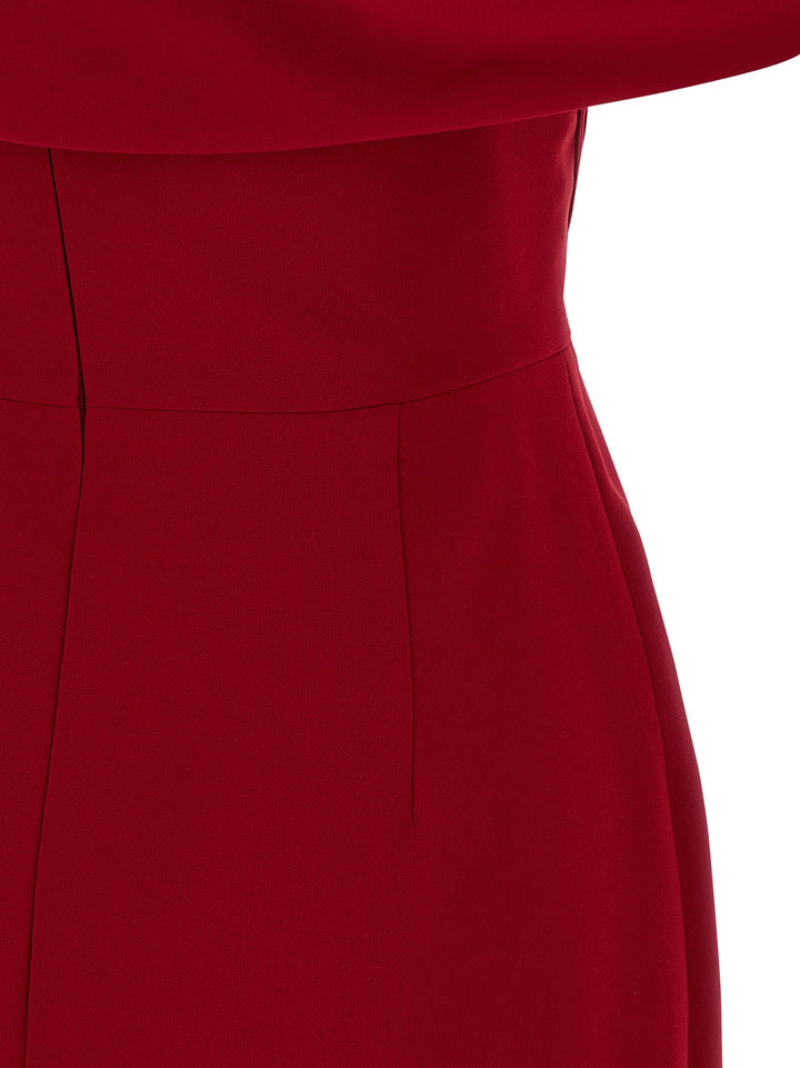 Carolina Herrera Column Dress Dresses - Red | 845963c4a377a9f7c2654d4f9309f8f40ced91cd