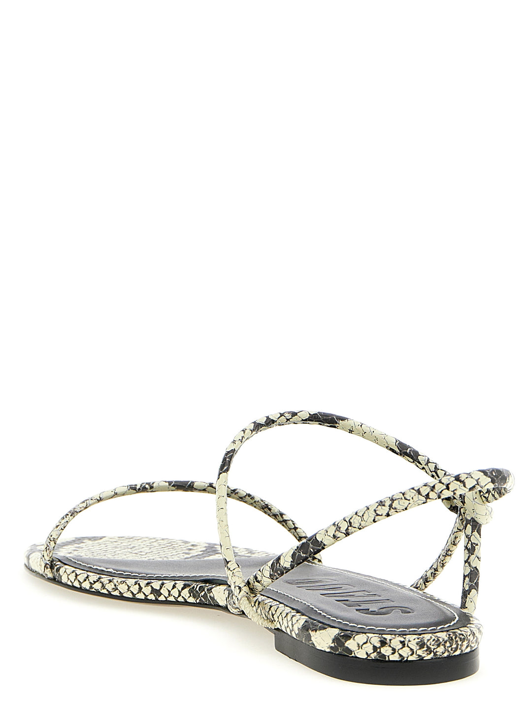 Staud Laurel Sandals - White/Black | ea27658f34096aee34994ae9ad6007fb9dacde0a
